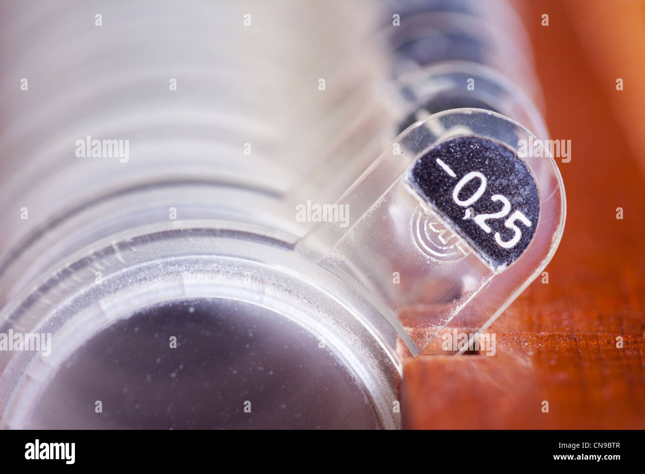 Closeup of classic ophthalmological equipment. At the optometrist