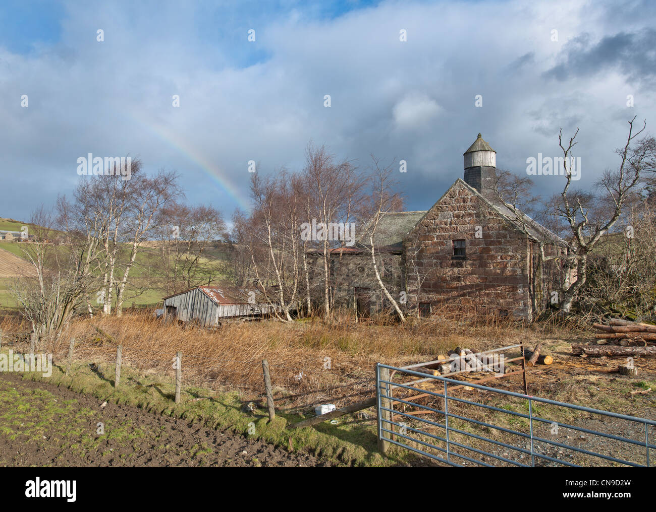 Old Farm House, Aberdeenshire, Scotland. Stock Photo