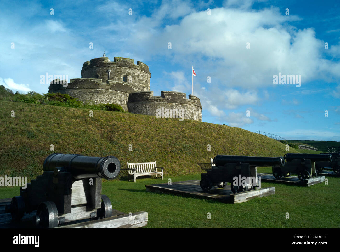 St Mawes Castle Built by King Henry V111 in Fal Estuary Cornwall England Stock Photo