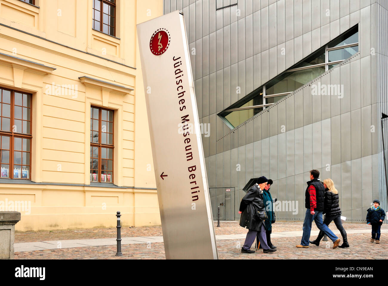 Berlin, Germany. Judisches / Jewish Museum on Lindenstrasse. Entrance Stock Photo
