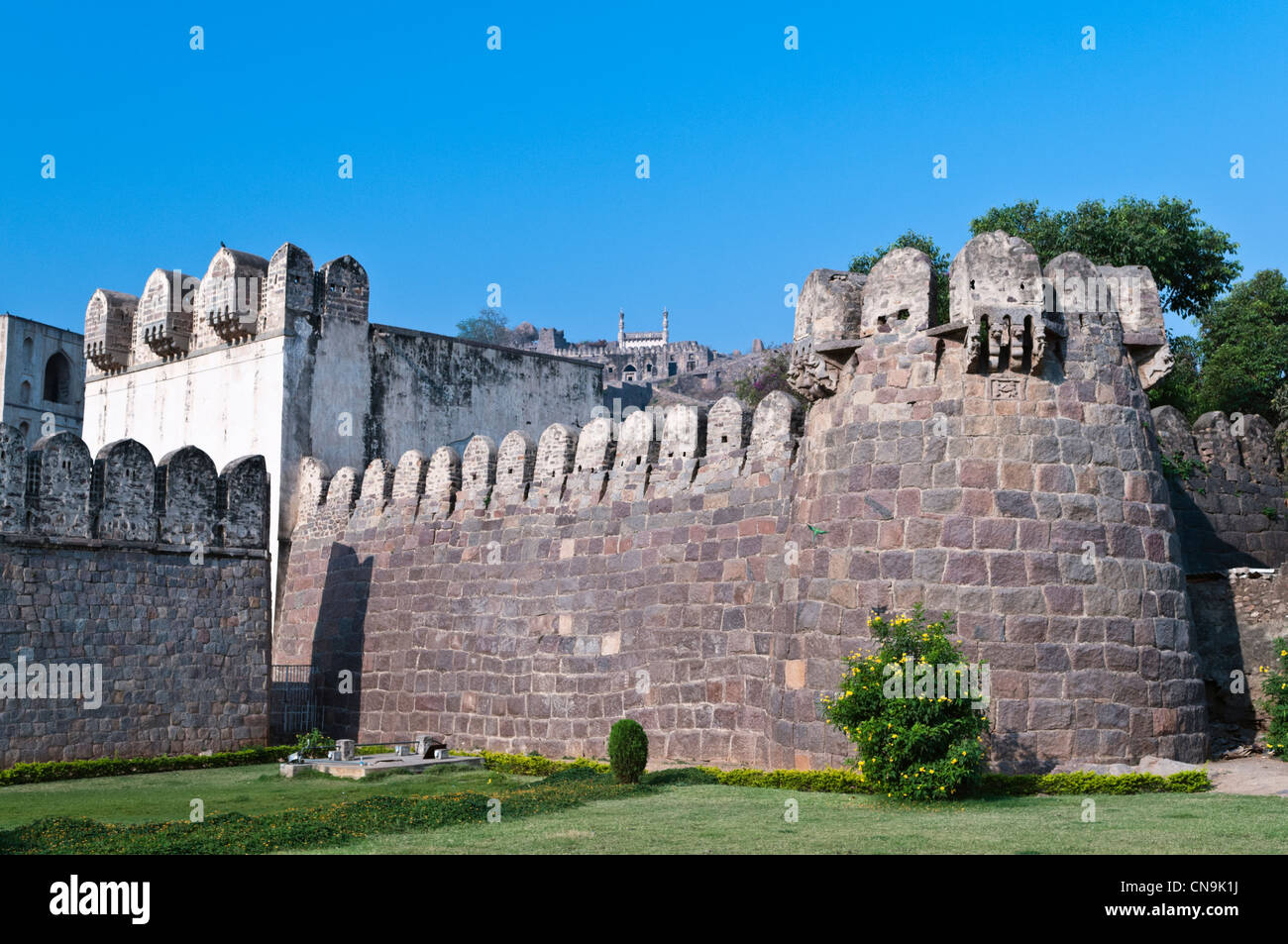 Golconda Fort Hyderabad Andhra Pradesh India Stock Photo
