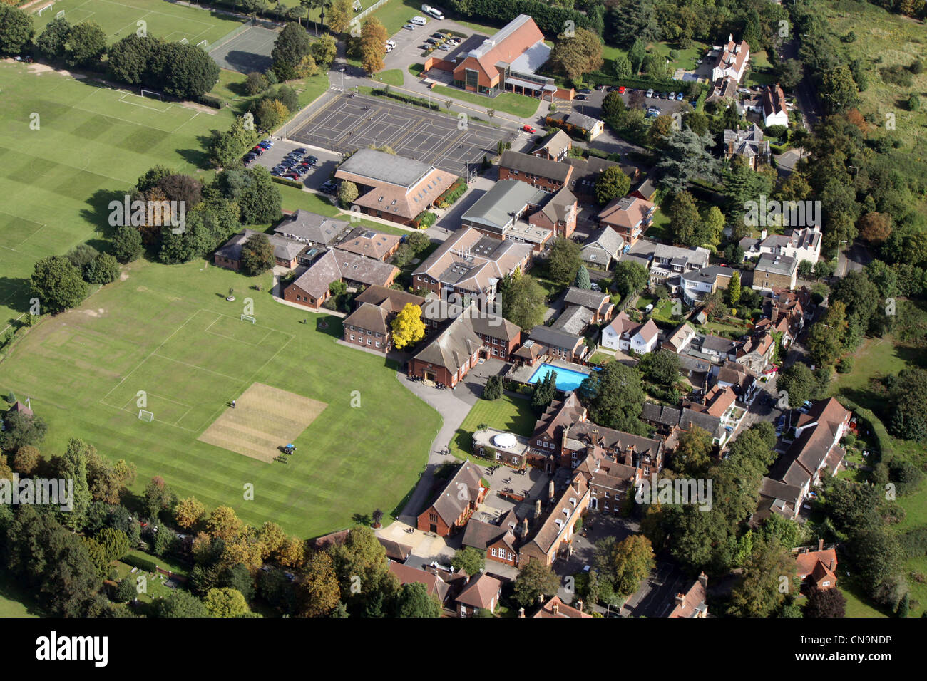 Aerial view of Chigwell School in Essex Stock Photo Alamy