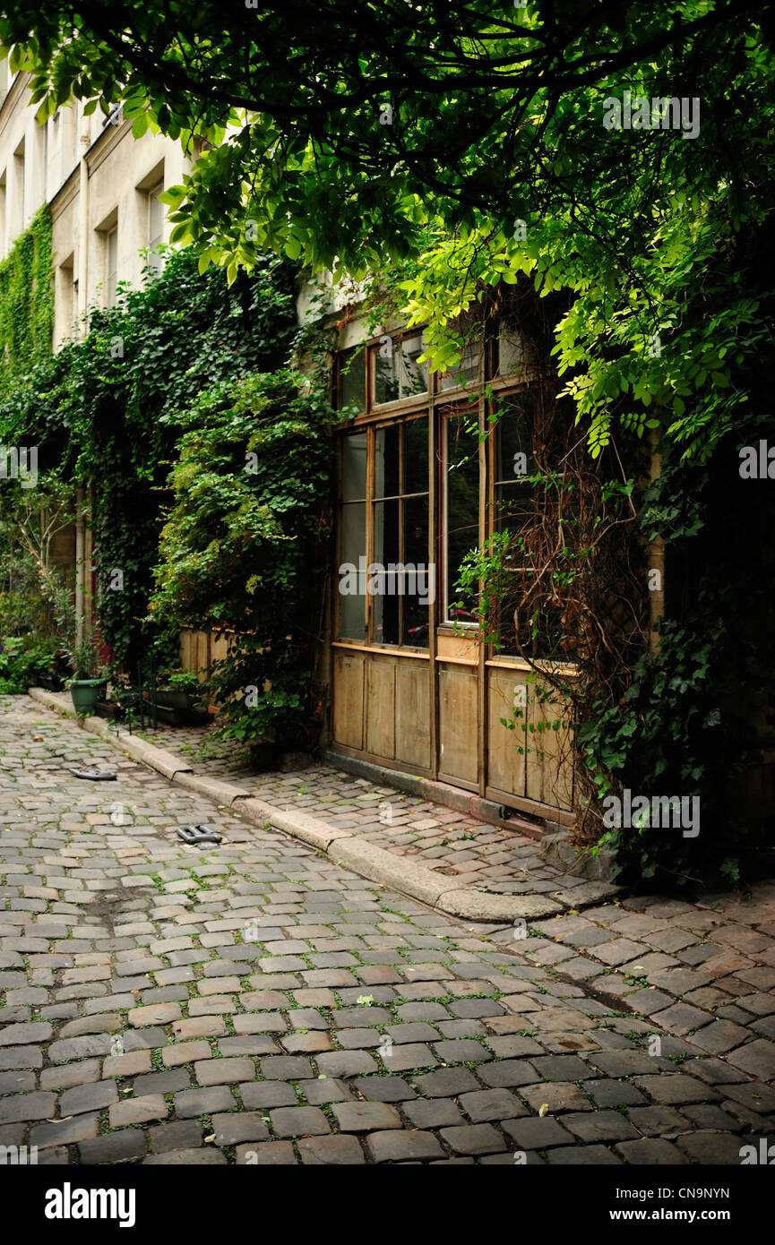 France, Paris, 11th district, Lhomme street Stock Photo