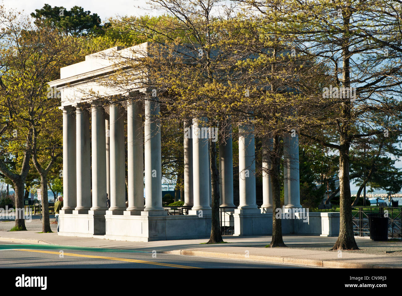 Plymouth Rock Memorial, Plymouth Massachusetts Stock Photo