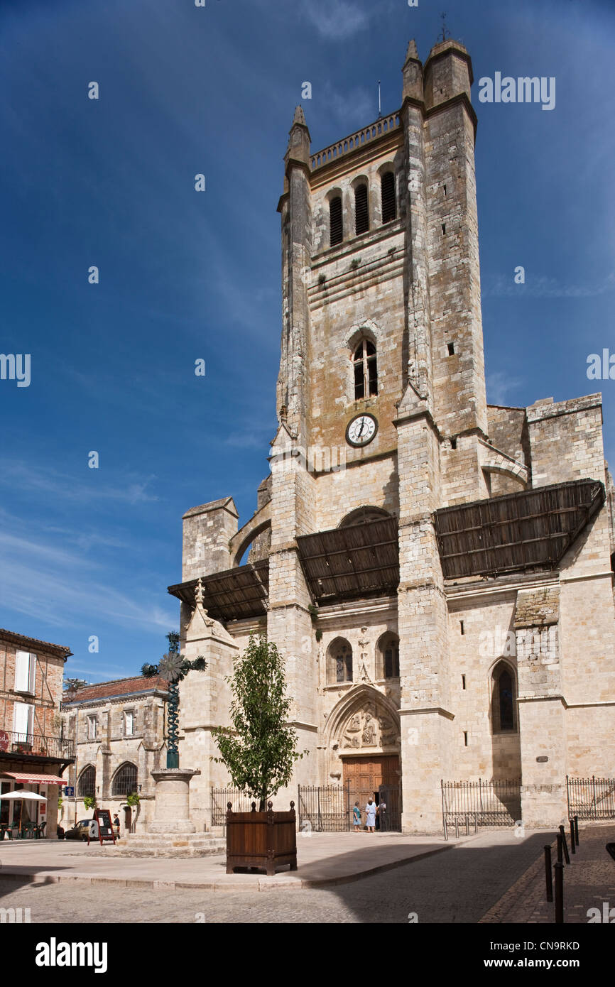 France, Gers, Condom, the Cathedral of Saint Peter Stock Photo