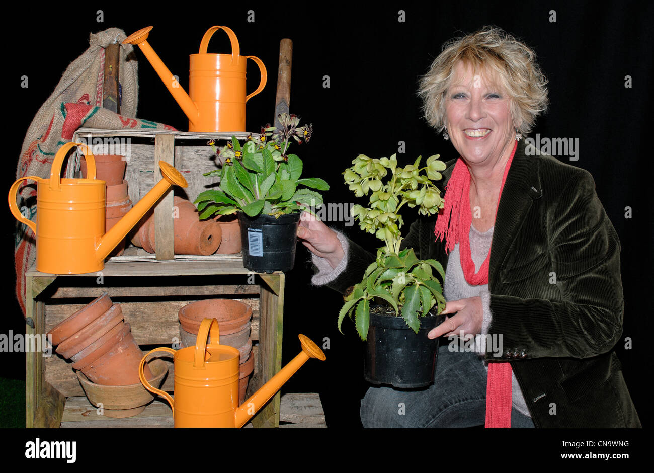 TV celebrity Gardener Carol Klein at Garden Party Gloucester Quays Stock Photo