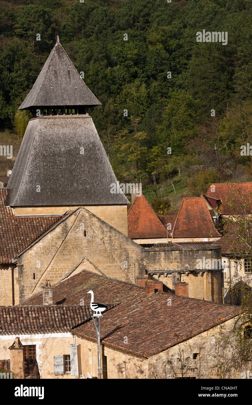 France, Dordogne, Le Buisson de Cadouin, Abbey Cadouin Stock Photo Alamy