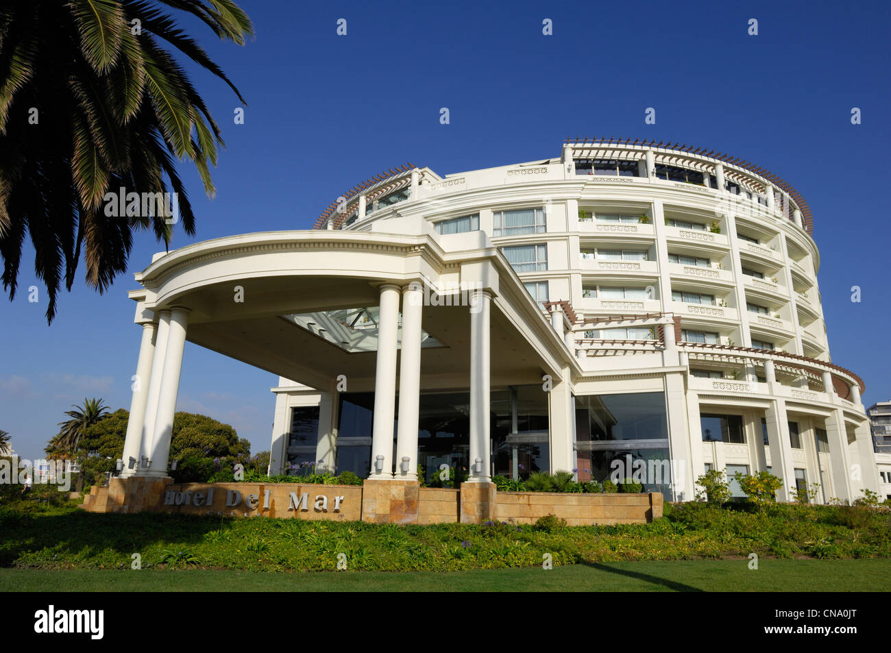 Chile, Valparaiso region, Vina del Mar, Hotel Casino Vina del Mar Stock Photo