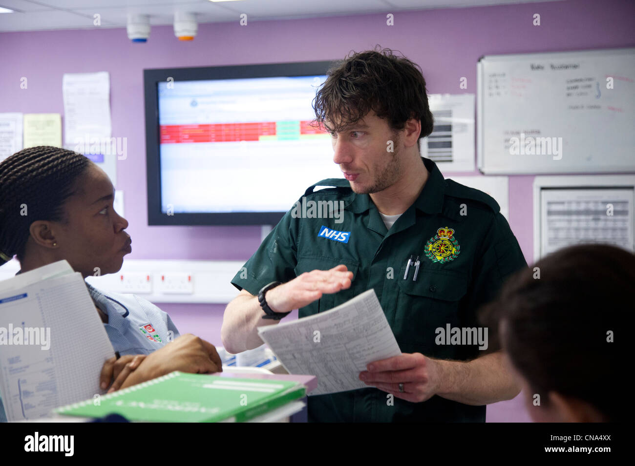 Ambulance inside uk hi-res stock photography and images - Alamy