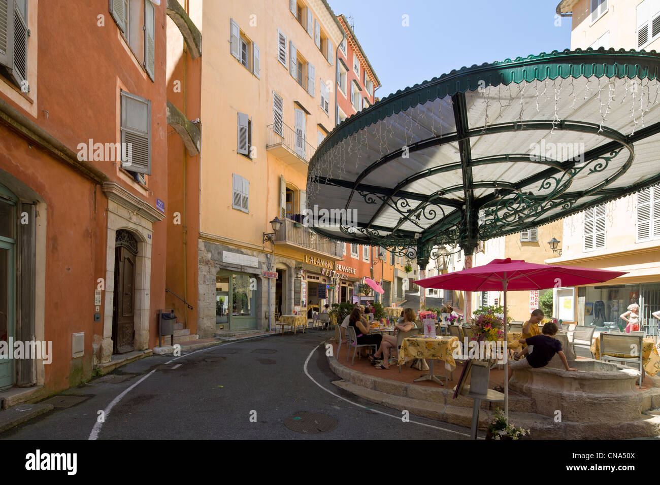 France, Alpes Maritimes, Grasse, Place of the Poissonnerie Stock Photo