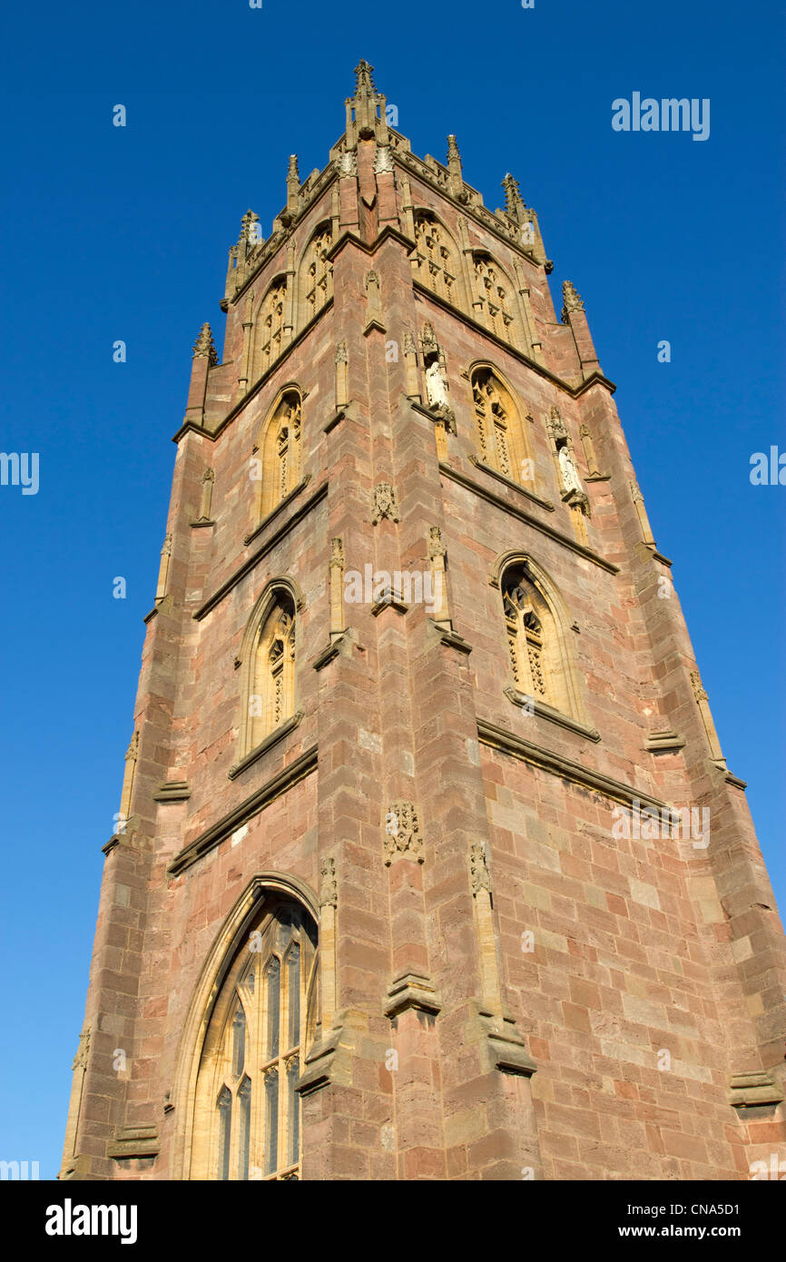 St James Church West Tower in Taunton, Somerset UK. Stock Photo