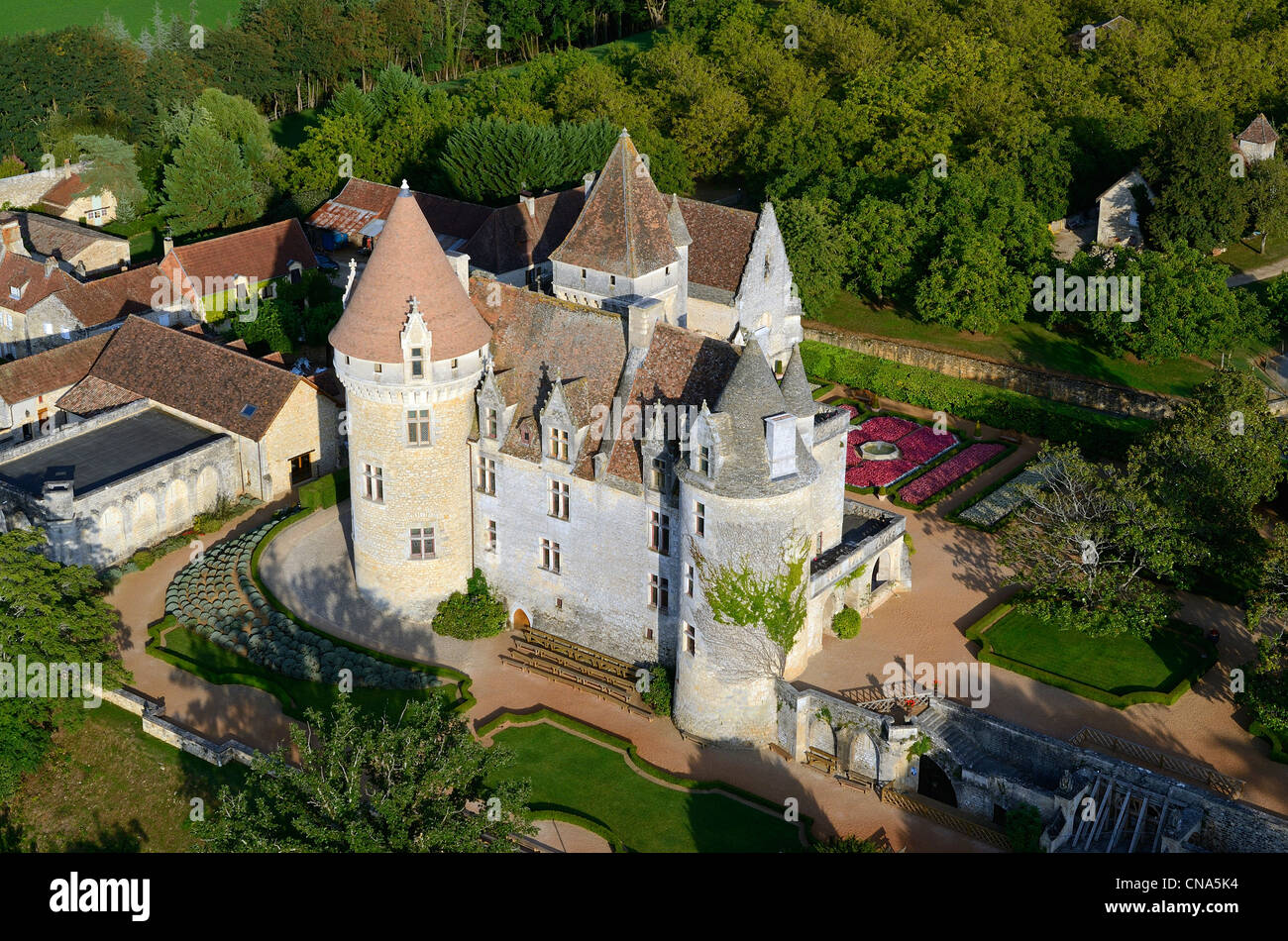 France, Dordogne, Perigord Noir, Dordogne Valley, Castelnaud la Chapelle, Chateau des Milandes, the French dancer Josephine Stock Photo