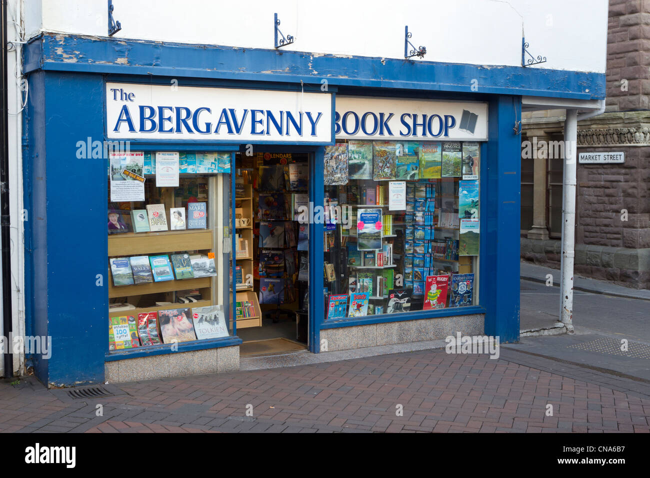 The Abergavenny Book Shop, Wales UK. Stock Photo