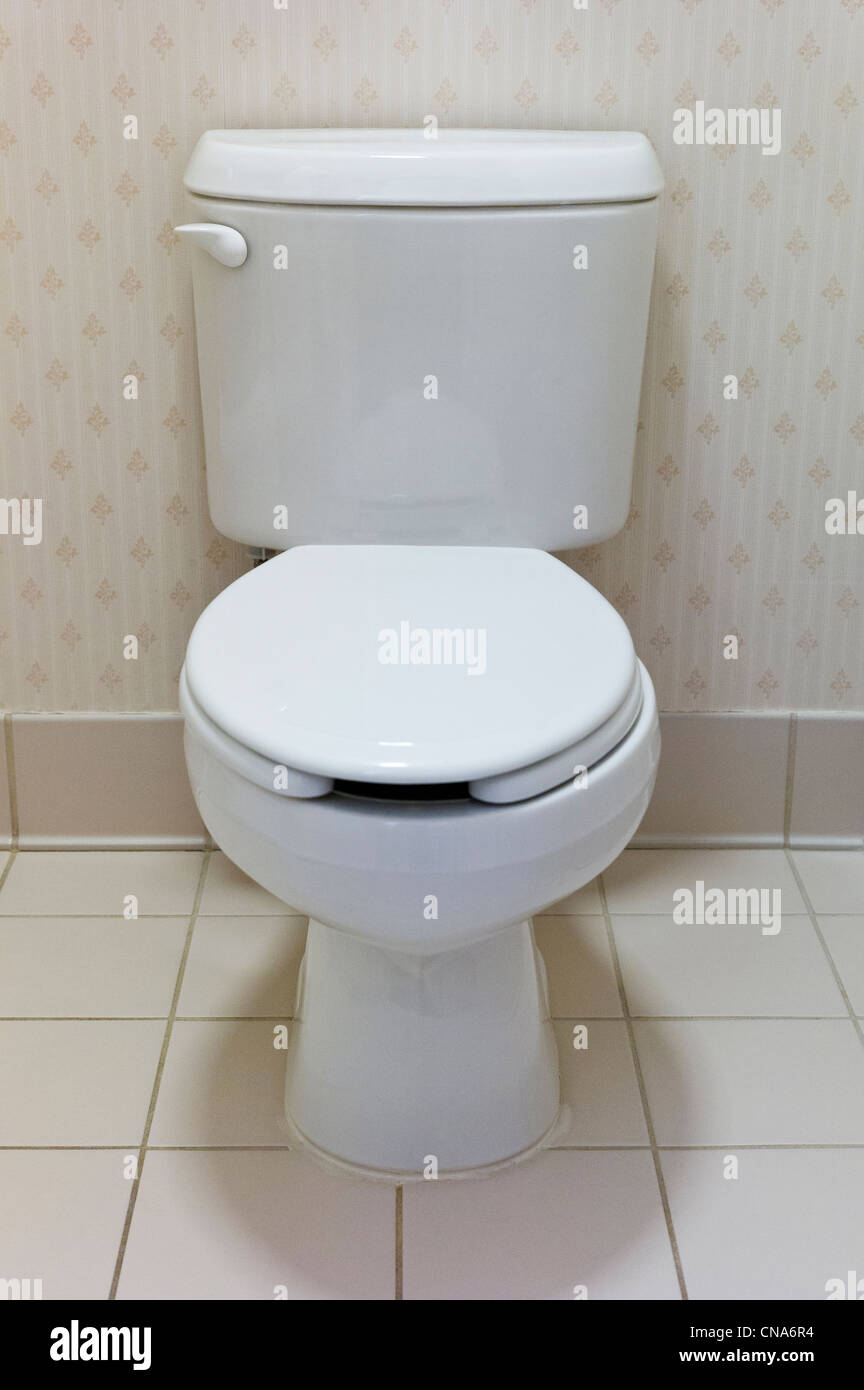 Bathroom in an upscale hotel room. Stock Photo