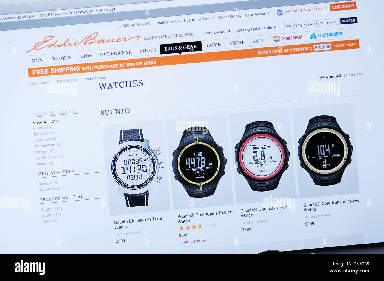 eddie bauer apparel website stock photo 47553609 alamy
