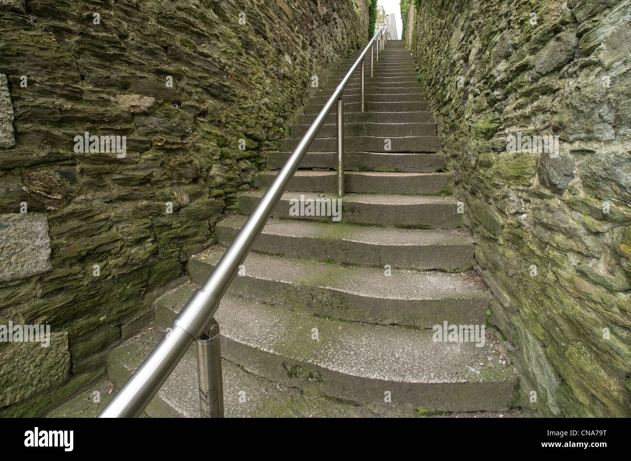 Jacob's ladder steps in Falmouth Cornwall UK Stock Photo Alamy