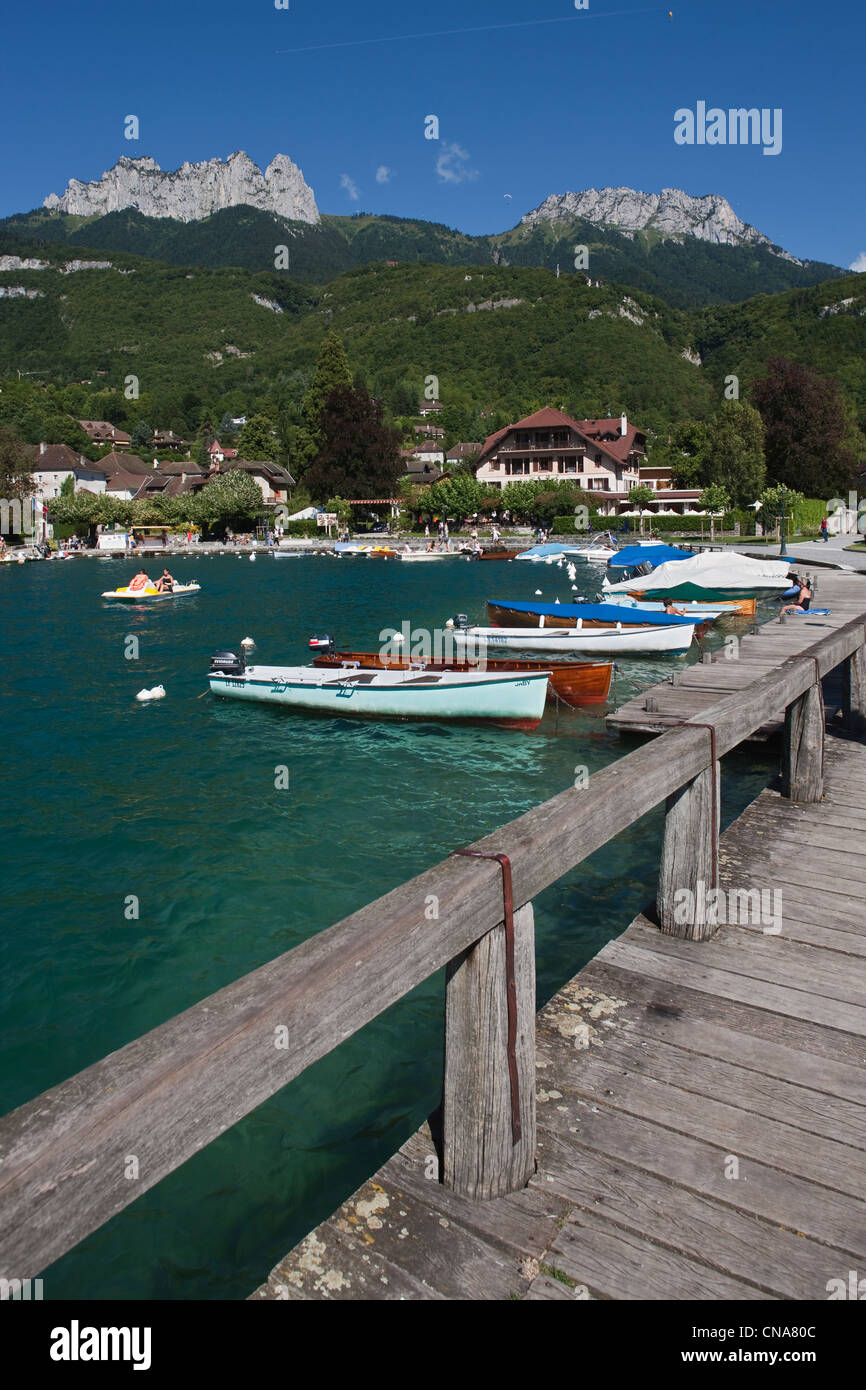 France, Haute Savoie, Talloires, the shores of Lake Annecy Stock Photo