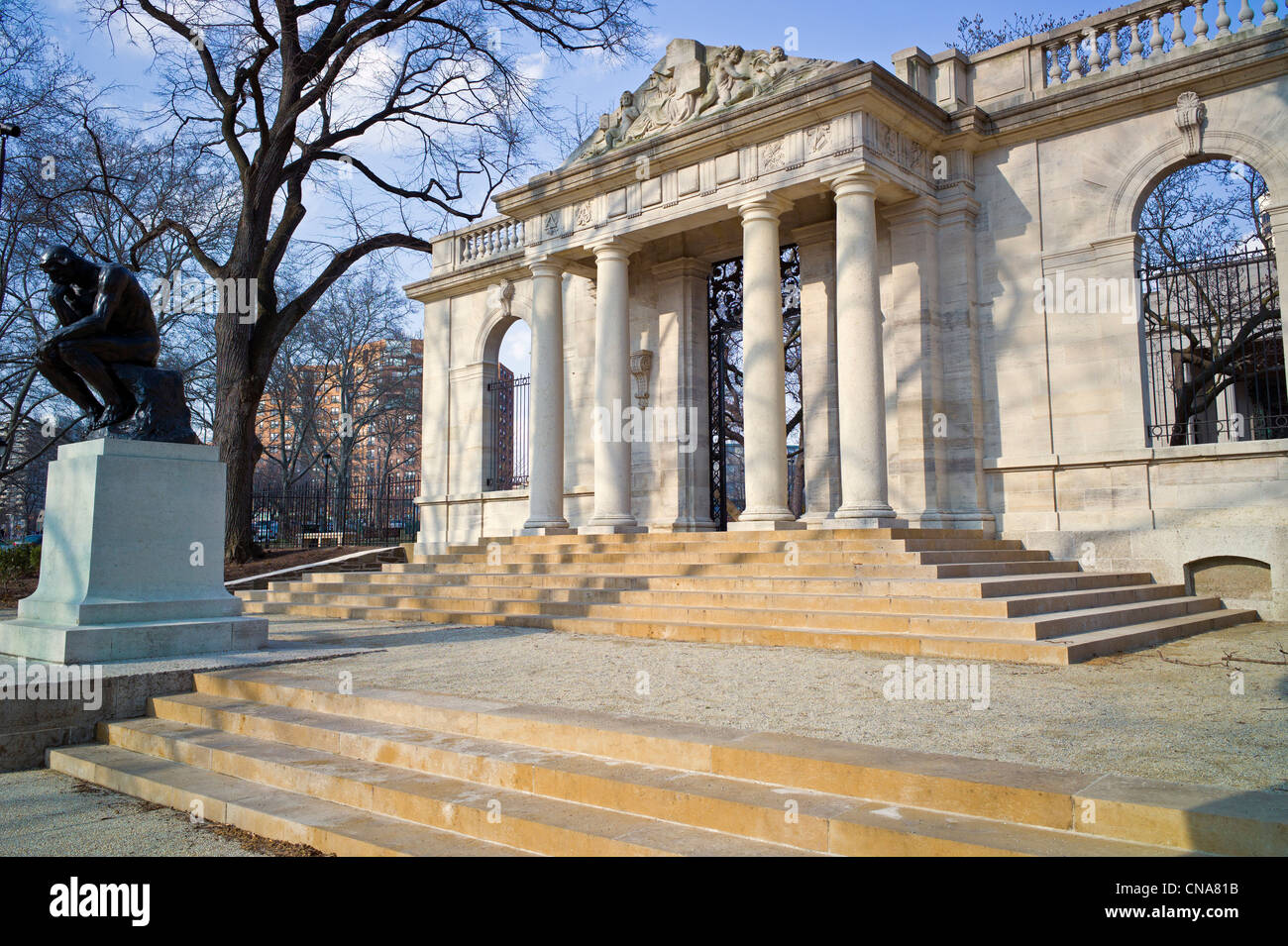 The Thinker sculpture, The Rodin Museum features work of sculpture ...