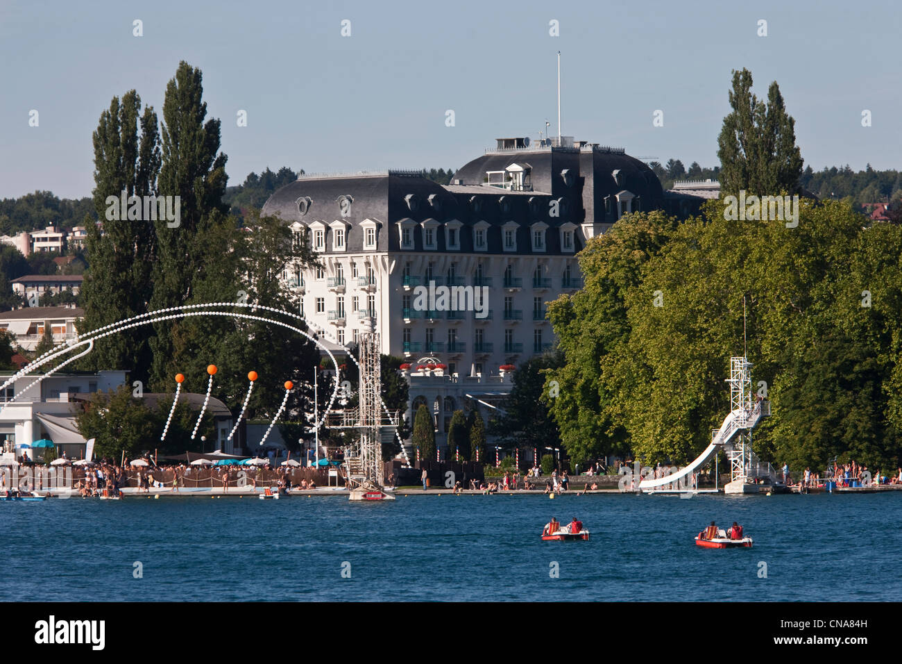 France, Haute Savoie, Annecy, the shores of Lake Stock Photo