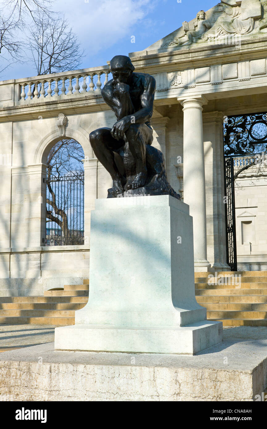 The Thinker sculpture, The Rodin Museum features work of sculpture ...