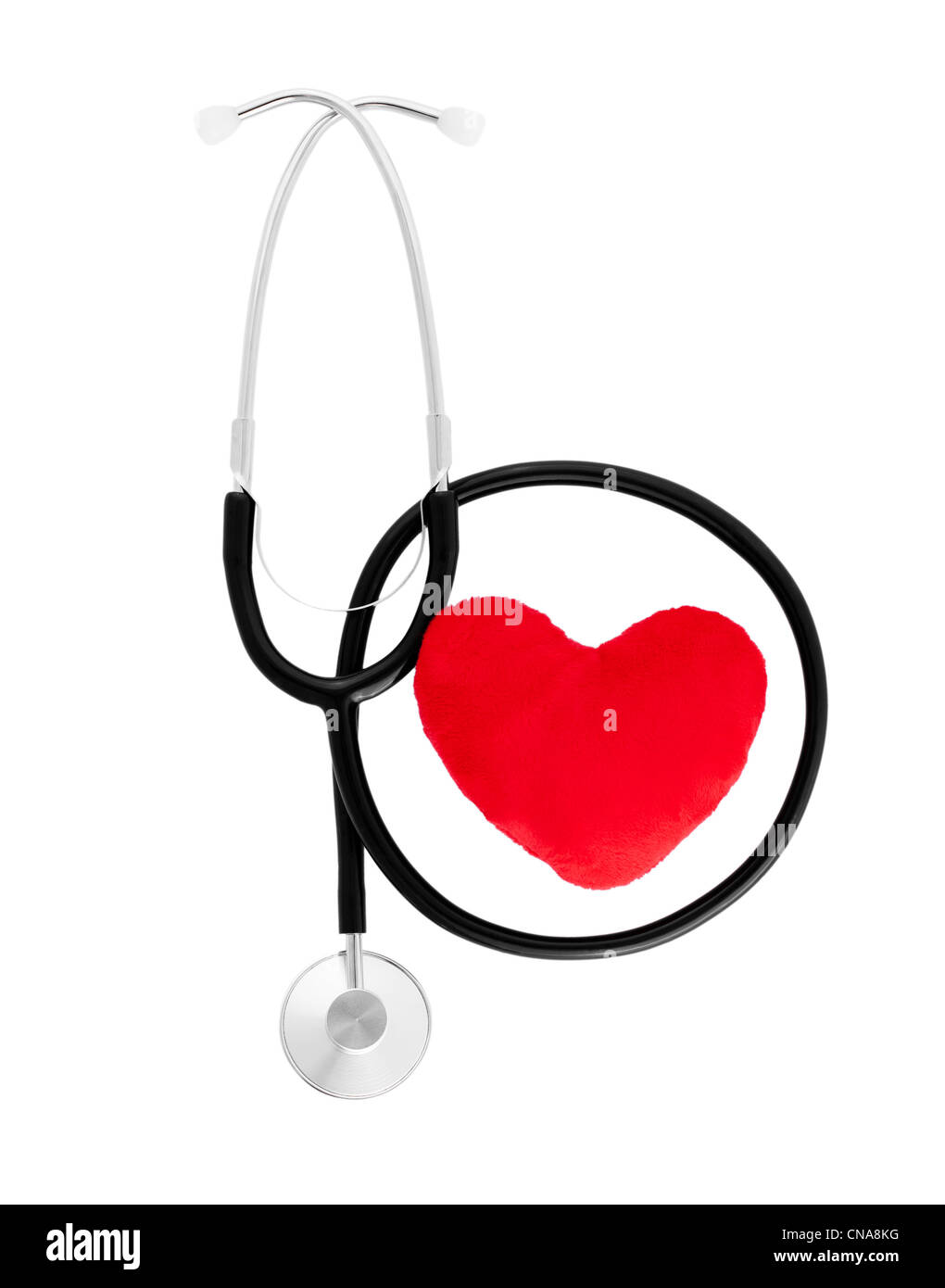 Heart with stethoscope Stock Photo Alamy