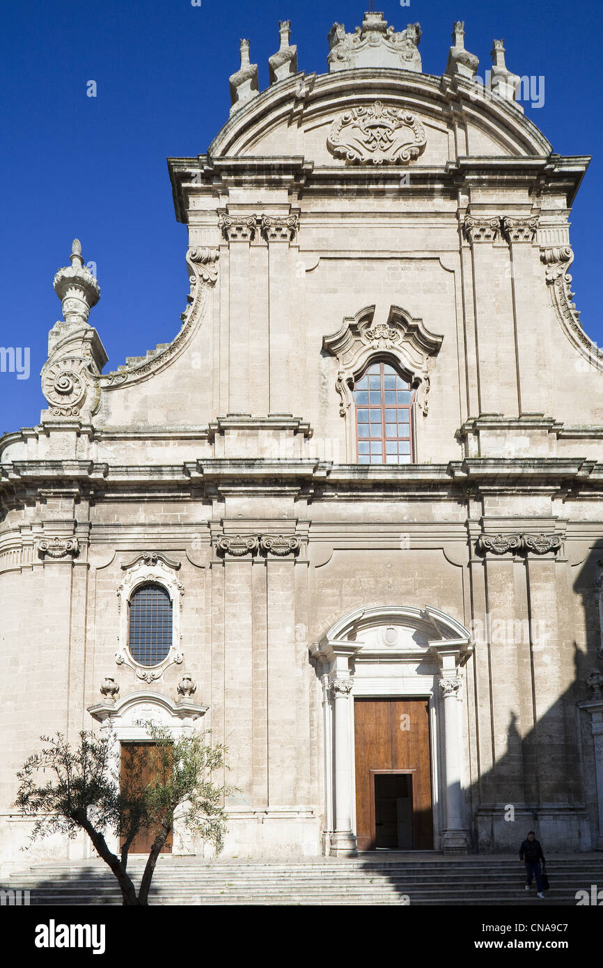 Italy, Puglia, Bari province, Monopoli, Basilica di Maria Santissima della Madia, Duomo entirely rebuilt in the 18th century Stock Photo