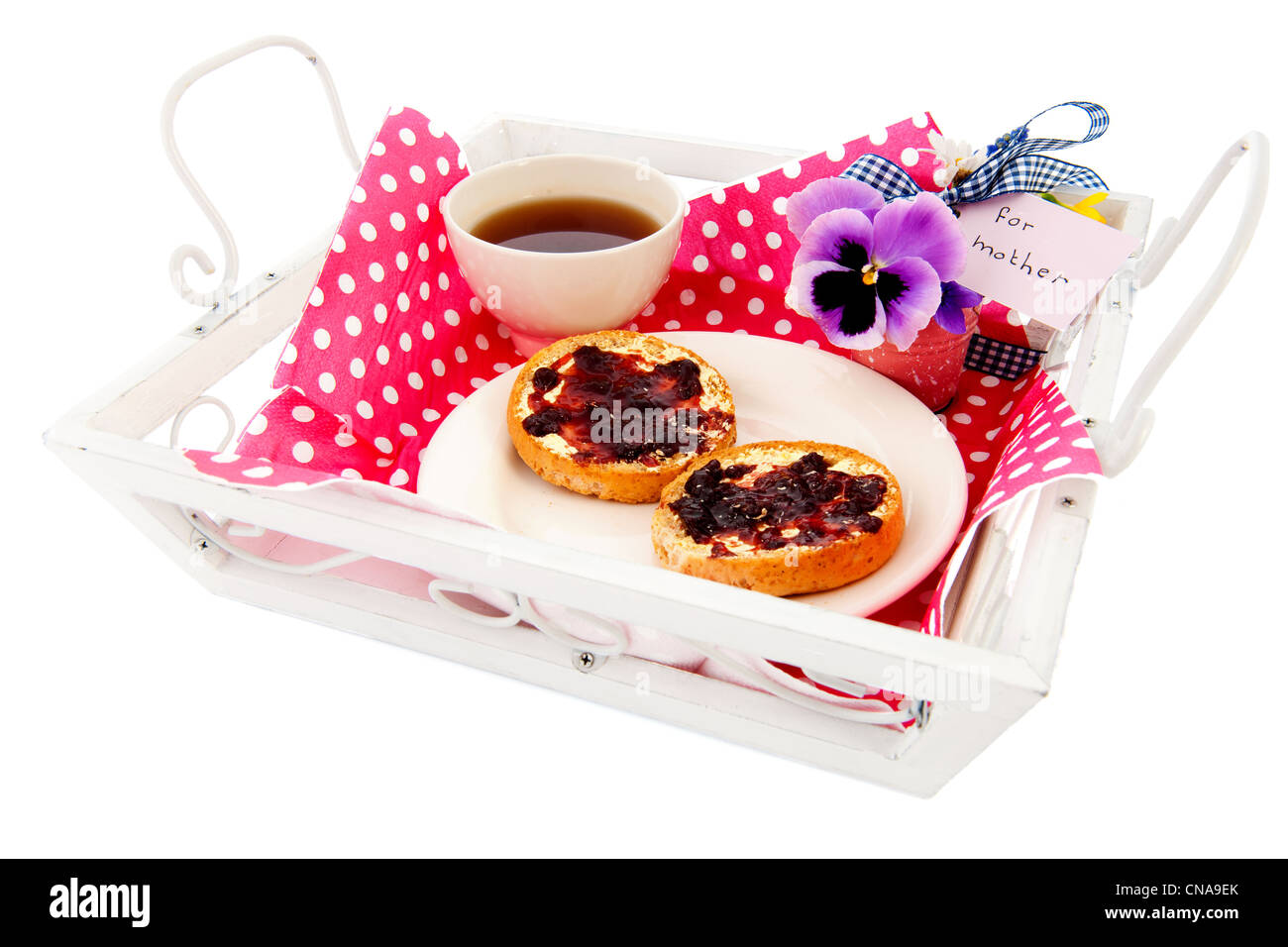 https://c8.alamy.com/comp/CNA9EK/tray-with-breakfast-for-mother-with-tea-and-biscuits-CNA9EK.jpg