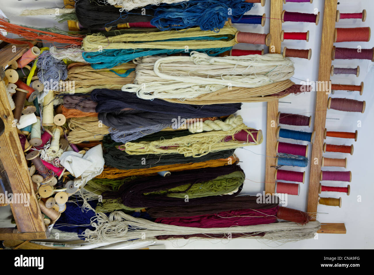 France, Creuse, Aubusson, St Jean Tapestry Factory, Aubusson tapestry work is listed as