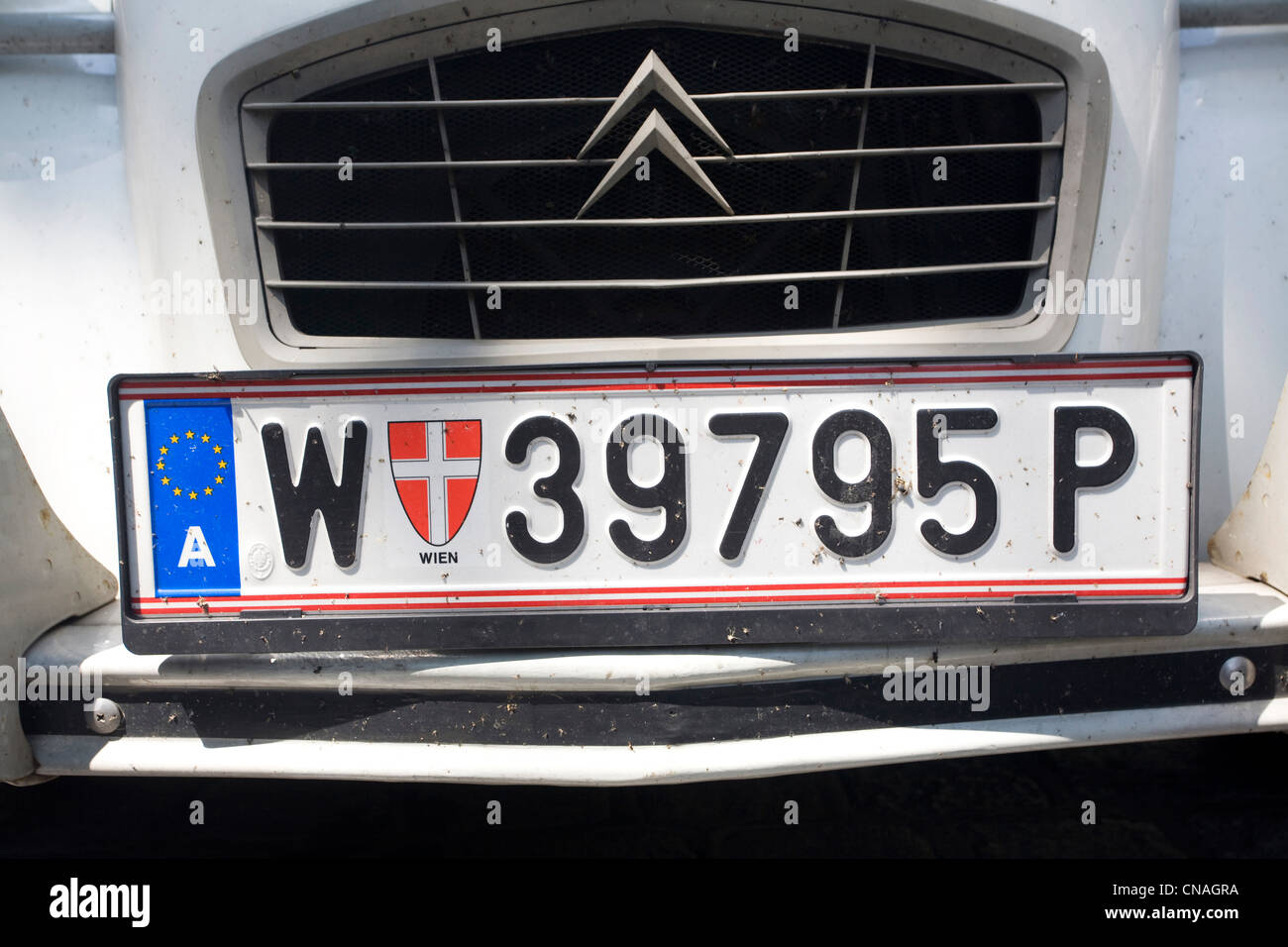 Austrian license plate hi-res stock photography and images - Alamy