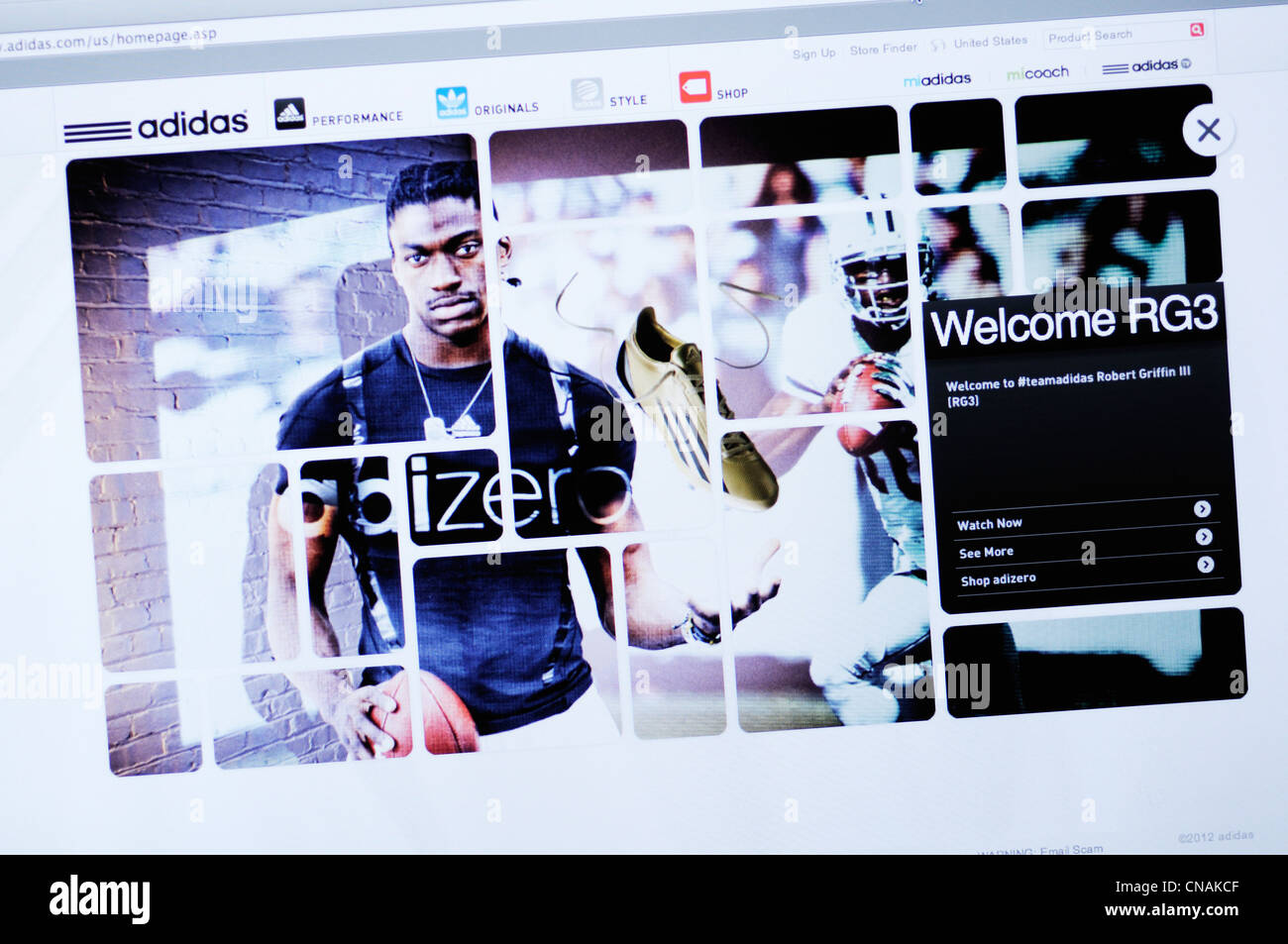 Adidas screenshot hi-res stock photography and images - Alamy