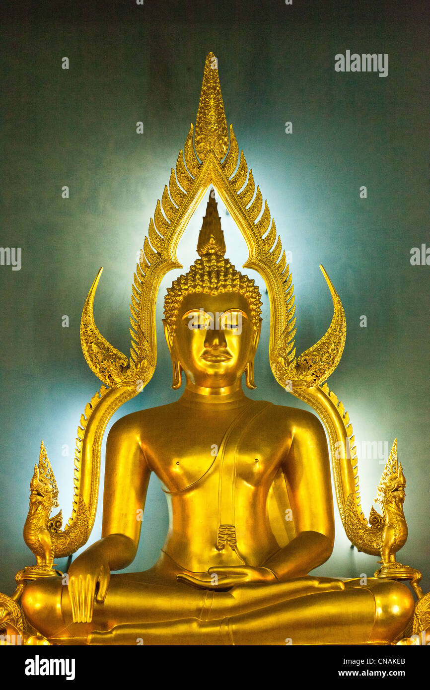 Thailand, Bangkok, Wat Benchamabophit, Buddha Stock Photo