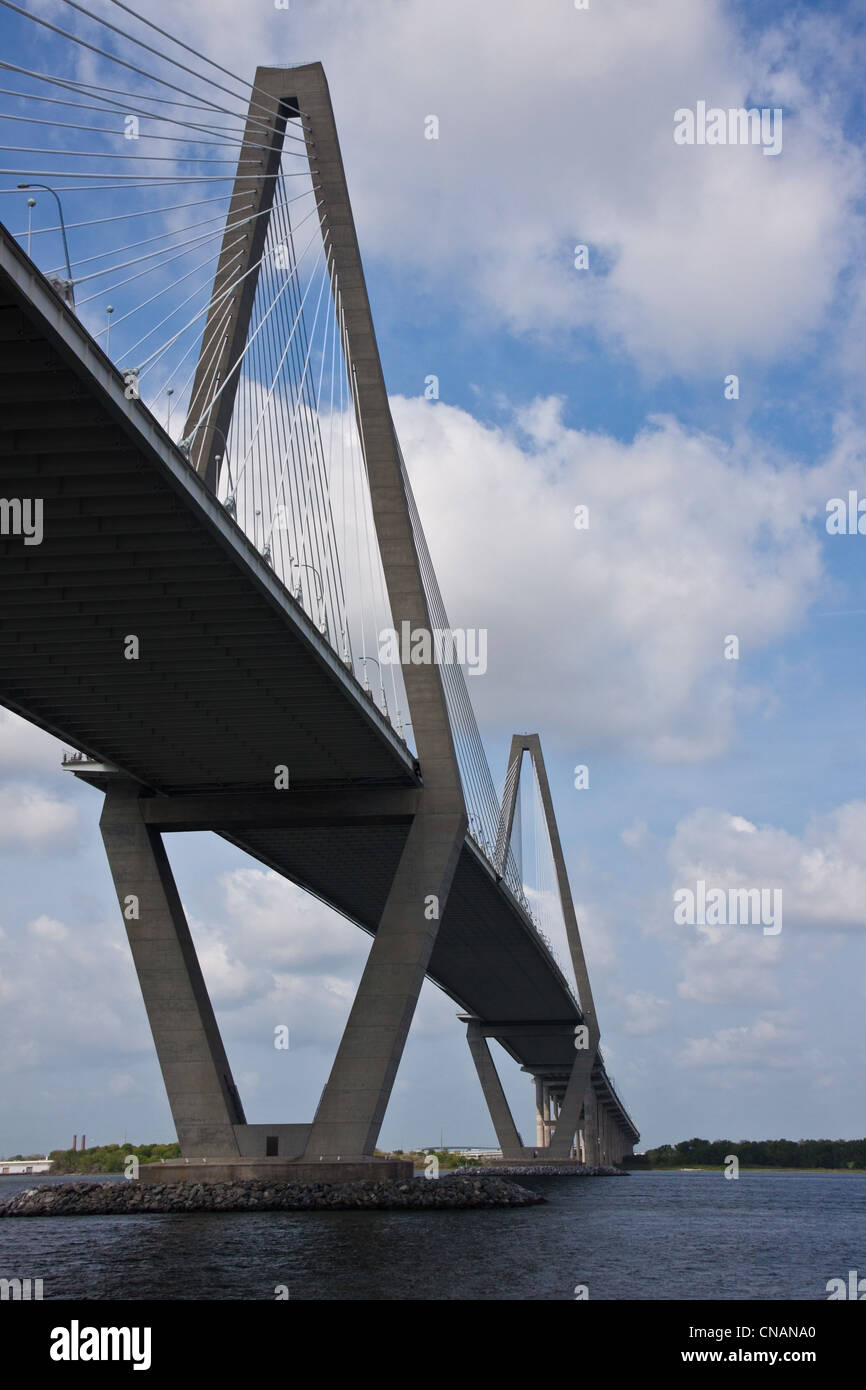 Arthur Ravenel bridge between Mount Pleasant and Charleston, South