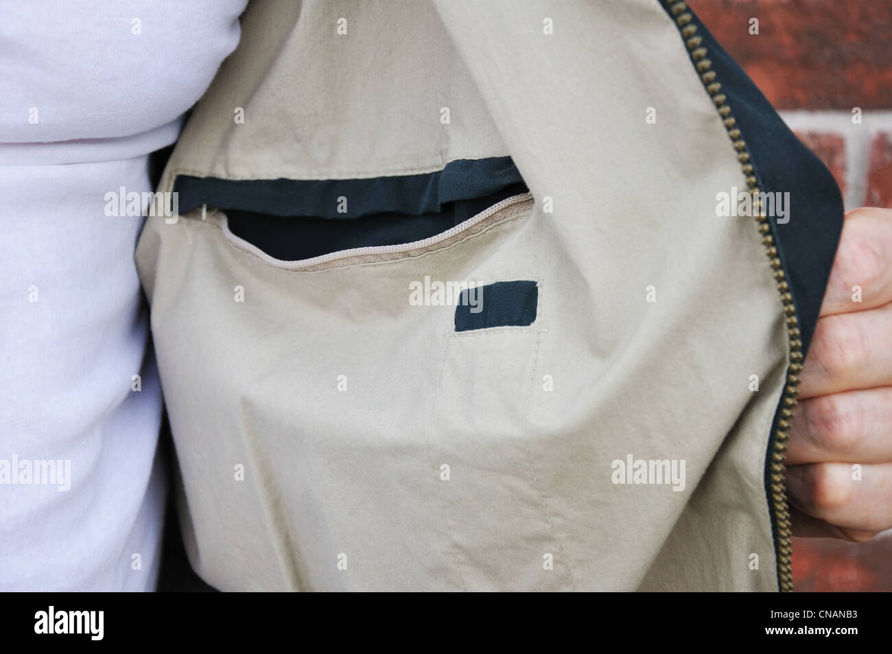 Inside jacket pocket hi-res stock photography and images - Alamy