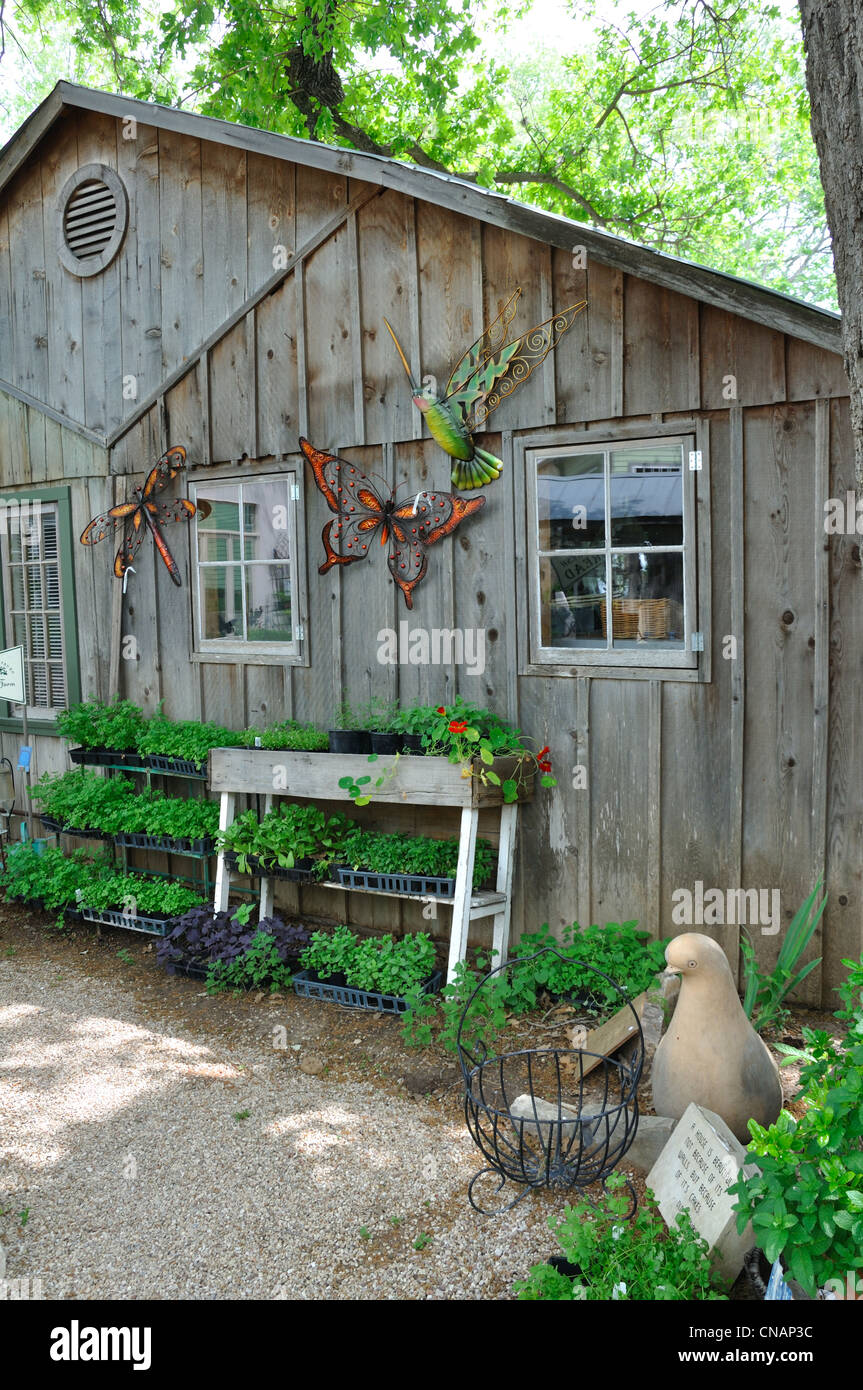 Fredericksburg Herb Farm, Texas, USA garden store Stock Photo Alamy