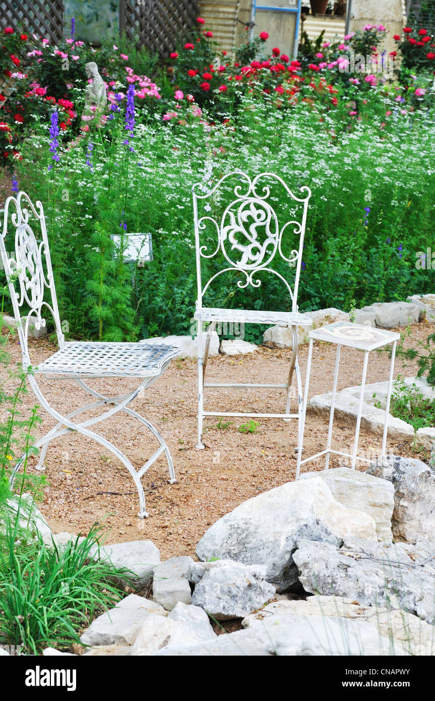 Garden in Fredericksburg, Texas, USA Stock Photo Alamy