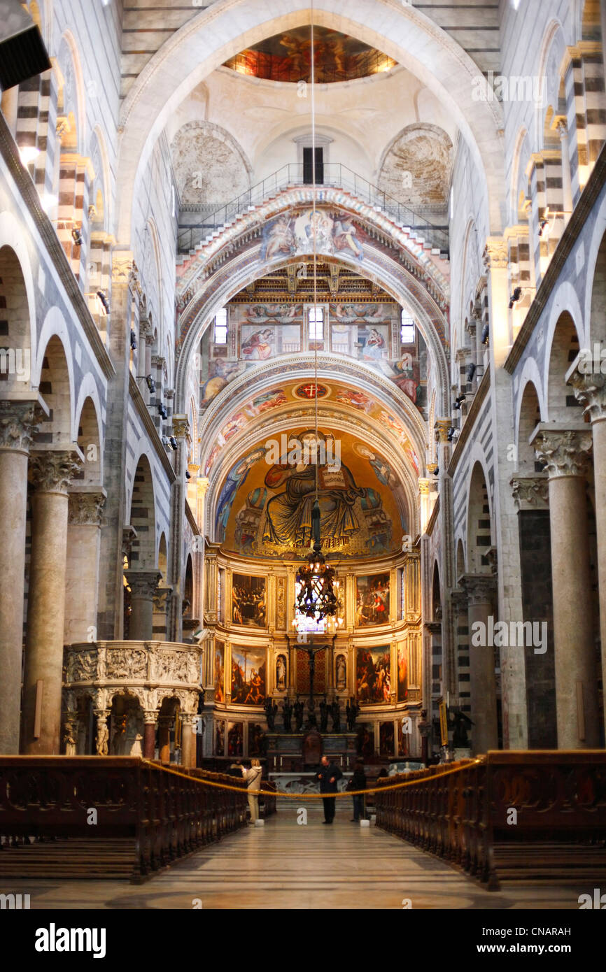 Italy, Tuscany, Pisa, view inside the dome Stock Photo