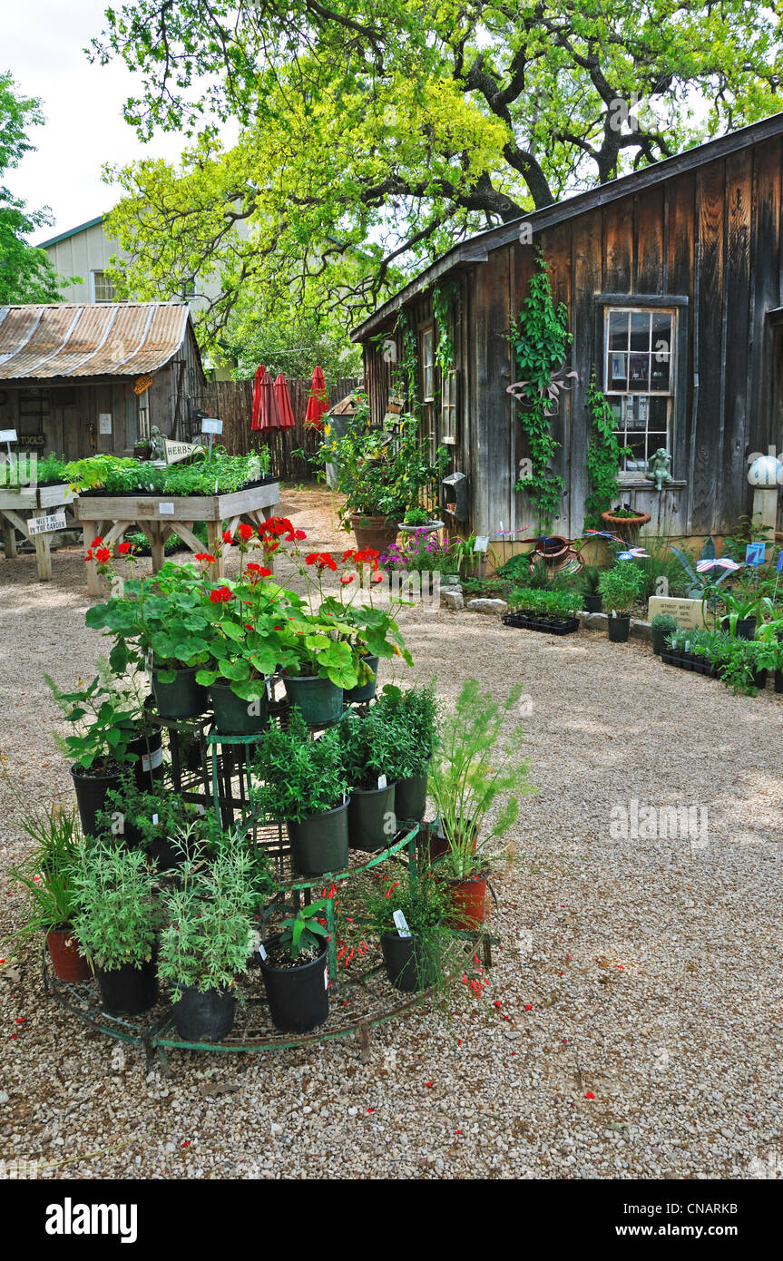 Fredericksburg Herb Farm, Texas, USA garden store Stock Photo Alamy