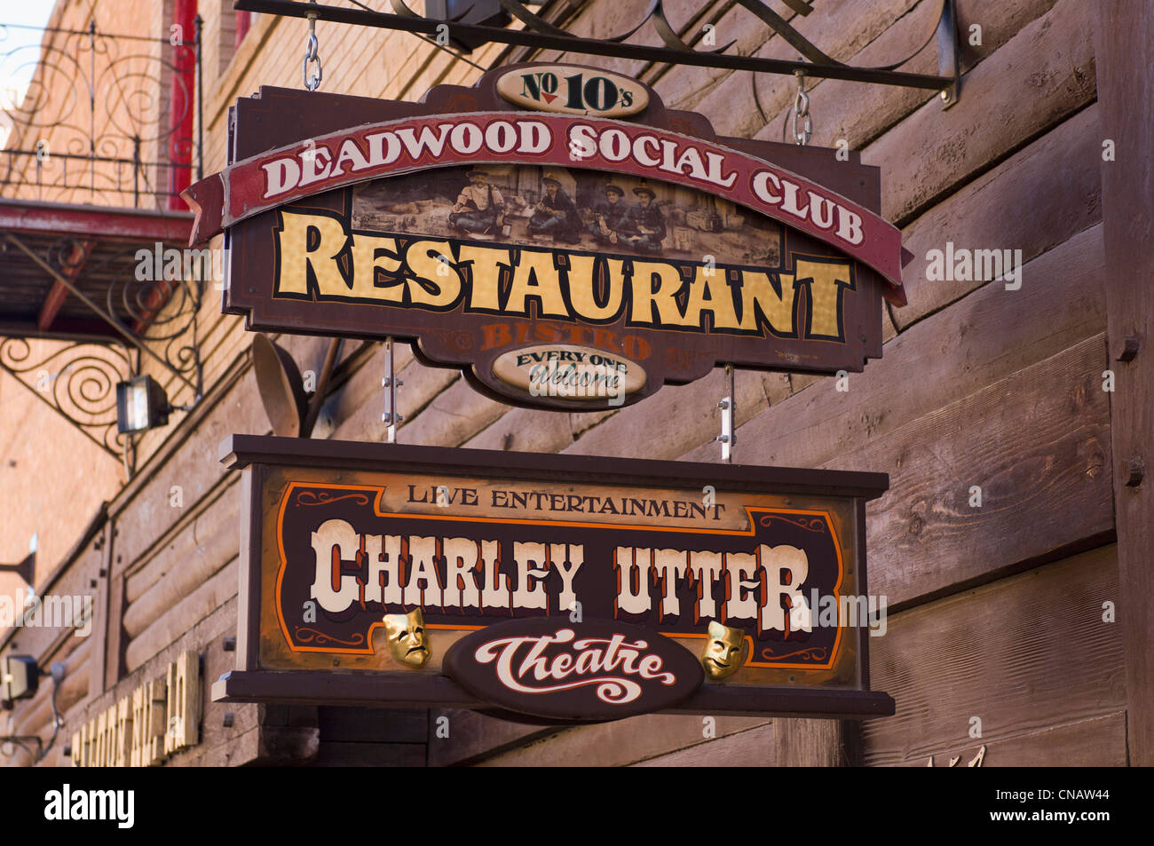 United States, South Dakota, Black Hills, Deadwood, main street Stock Photo