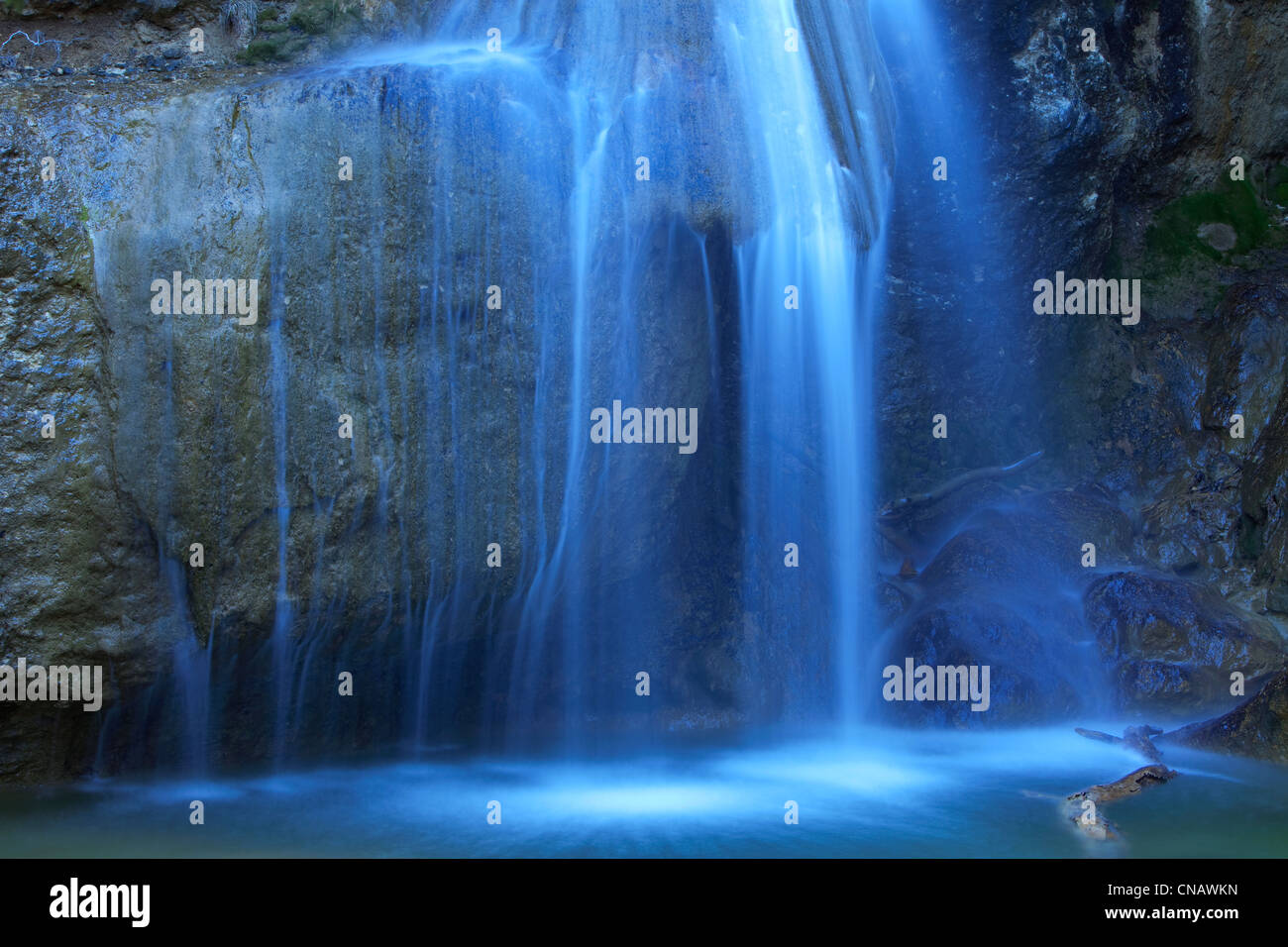 France, Var, Massif de la Sainte Baume, cascade Stock Photo Alamy