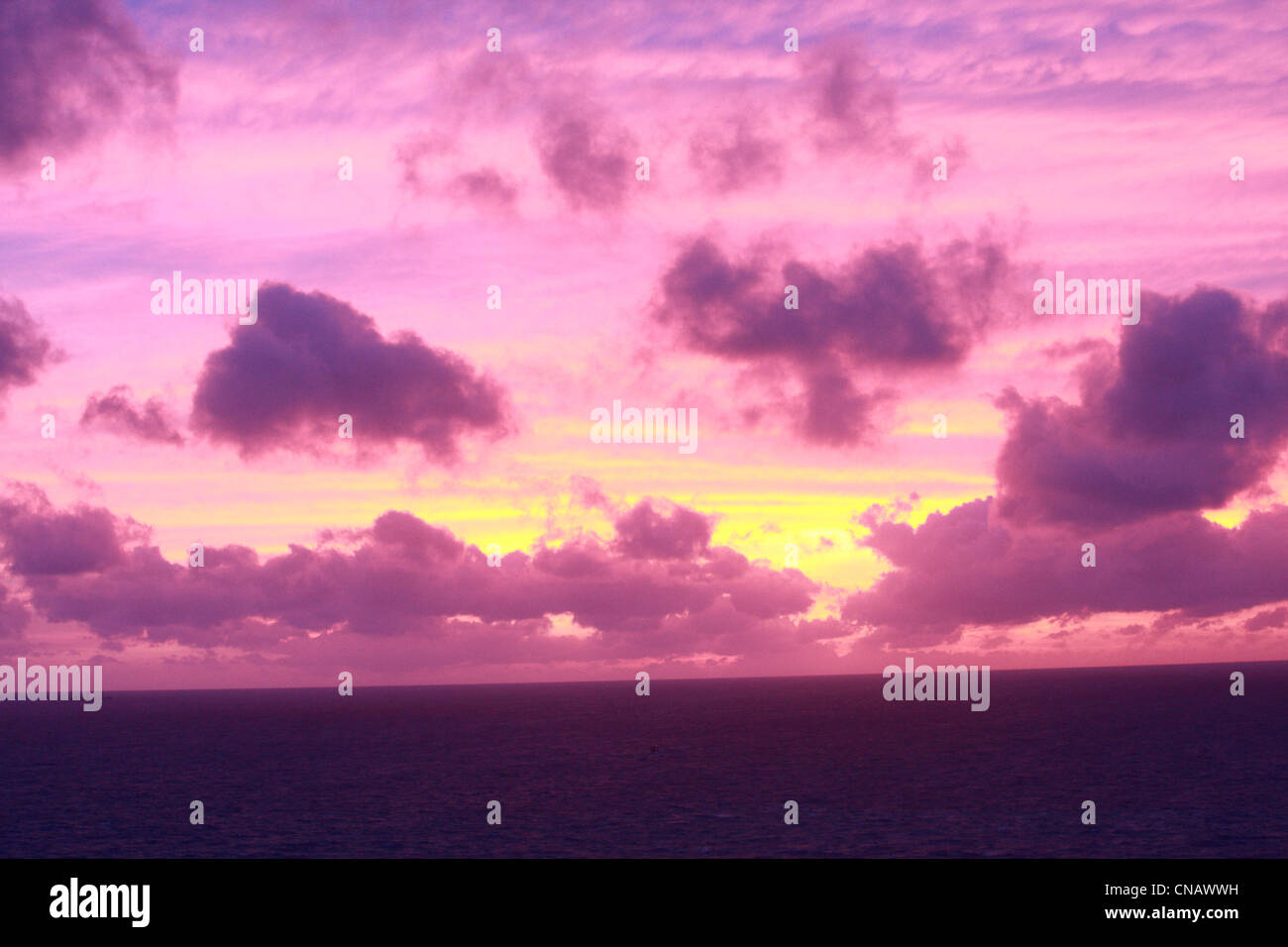 sea scenic , twilight sky Stock Photo