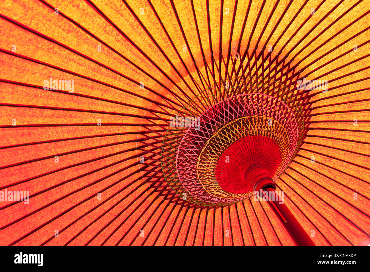 Detail of a traditional red Japanese umbrella Stock Photo Alamy