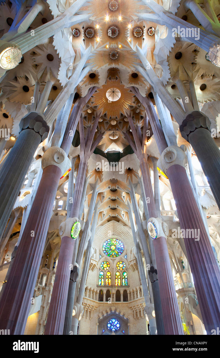 Interior of Sagrada Familia building Stock Photo - Alamy