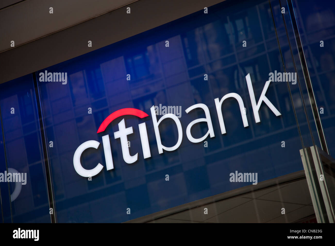 Citibank branch in Manhattan, New York City Stock Photo