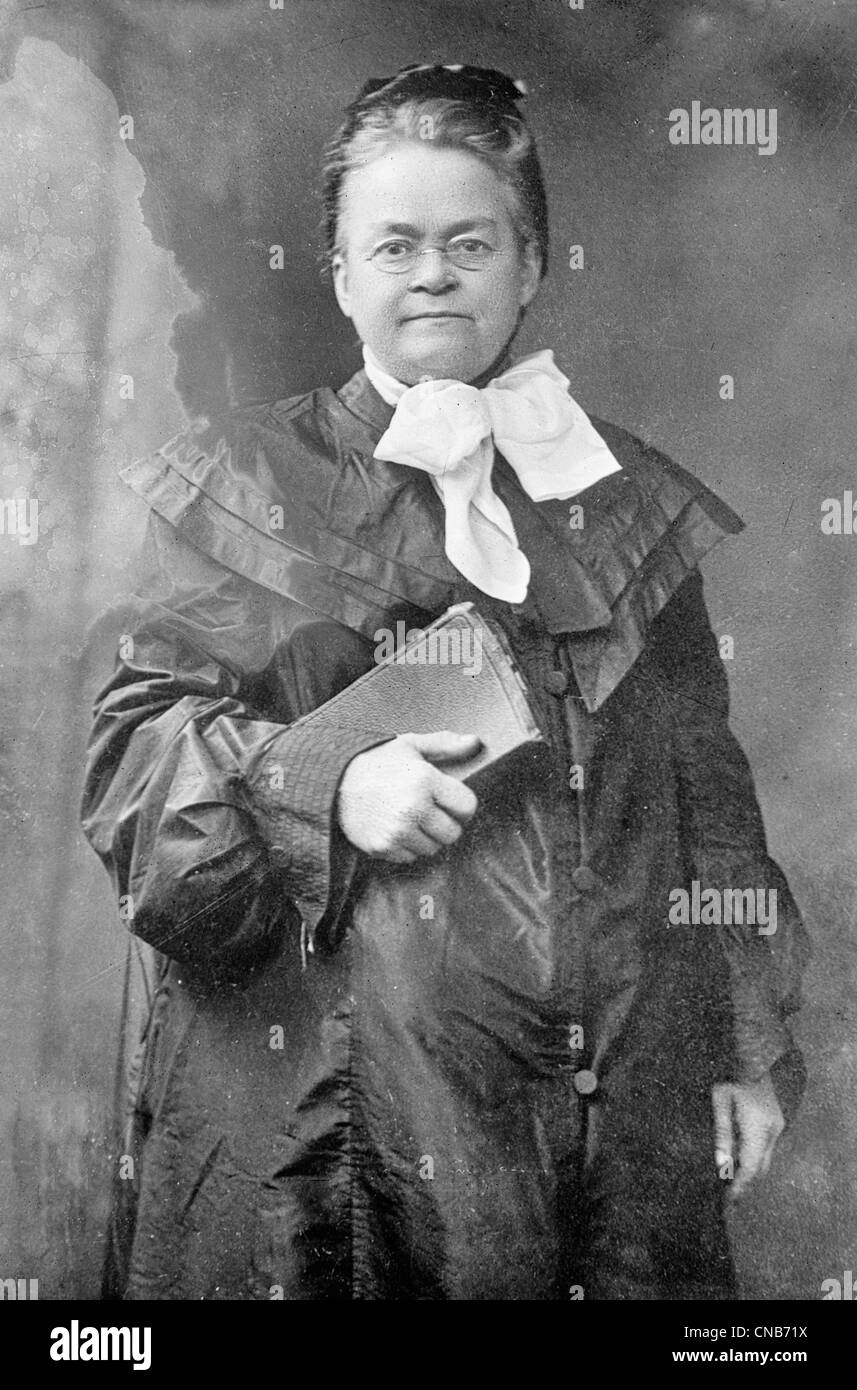 Carrie Nation - radical anti-liquor woman - circa 1900 Stock Photo