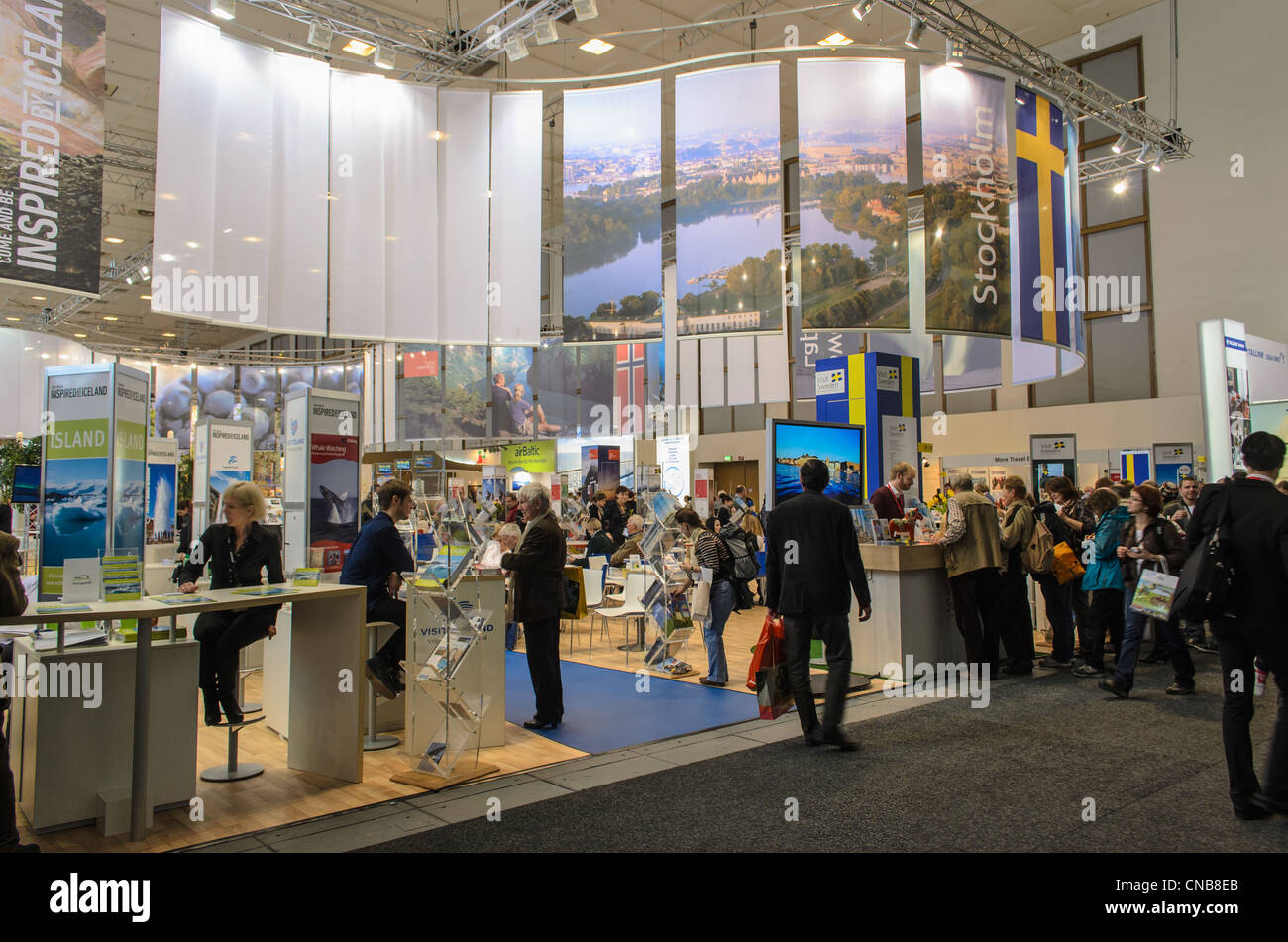 ITB 2012, Internationale Tourismus Boerse, International Tourism Fair Stand of Sweden Stock Photo