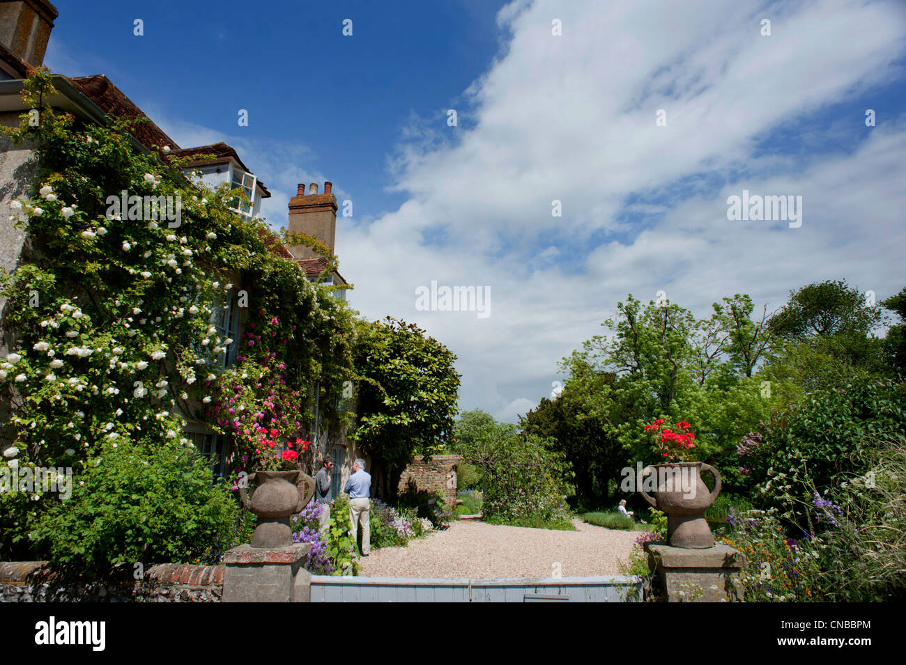 Charleston Farmhouse, near Lewes, East Sussex, England, home of the Bloomsbury Set Stock Photo