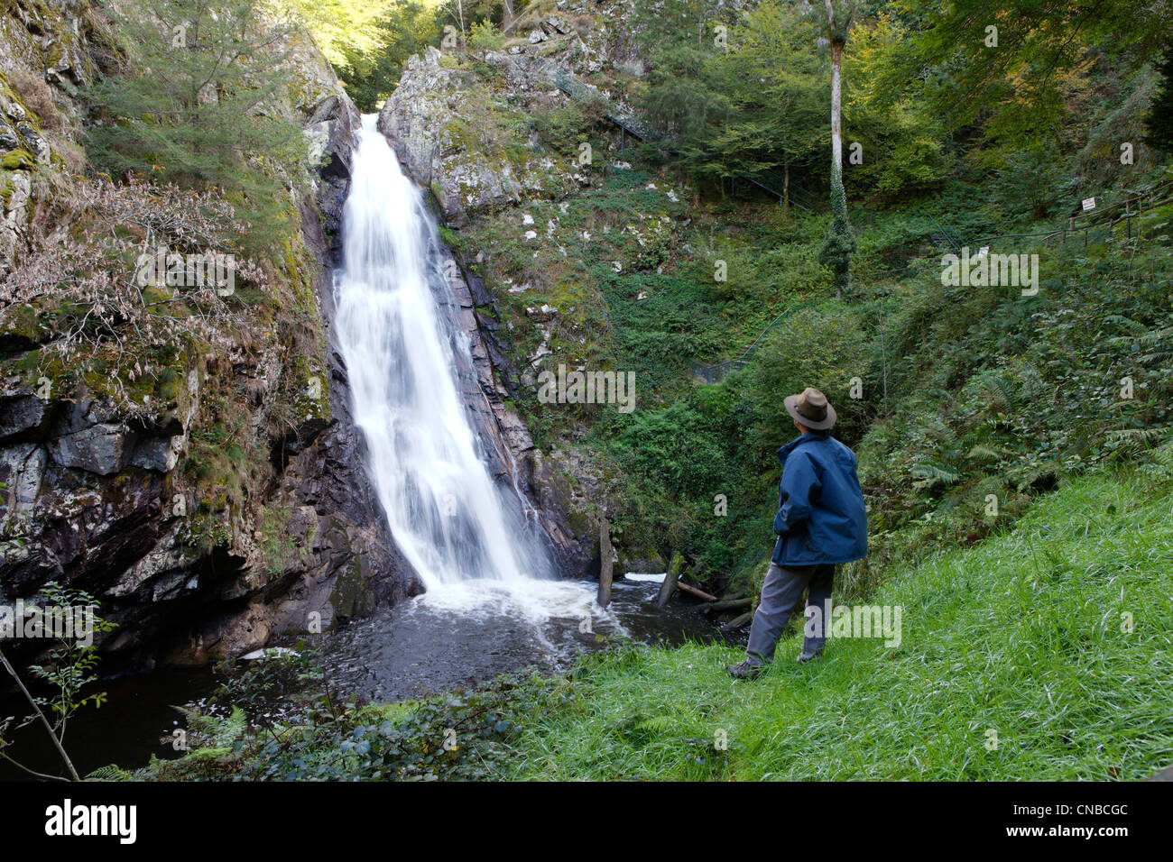France, Correze, Gimel les Cascades, waterfall Stock Photo