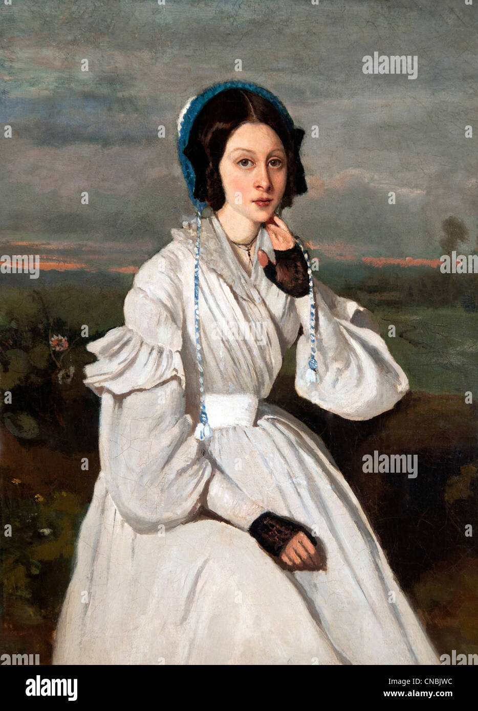 Claire Sennegon 1837 Jean-Baptiste Camille Corot 1843 1796-1875  France French Stock Photo