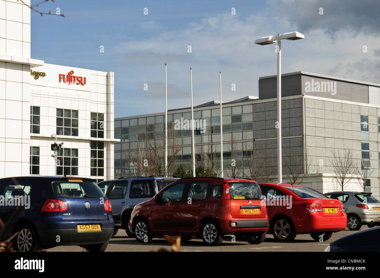 Modern Office Buildings in Edinburgh Park, South Gyle, Edinburgh Stock