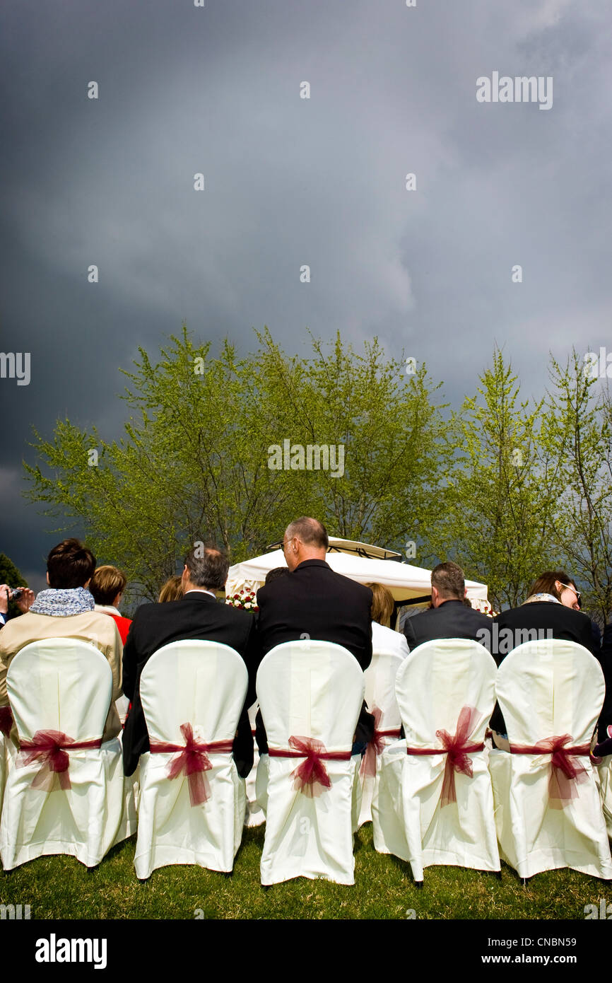 American style wedding Stock Photo